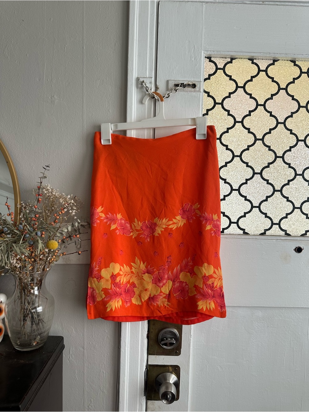 Ralph Lauren Orange Floral Skirt